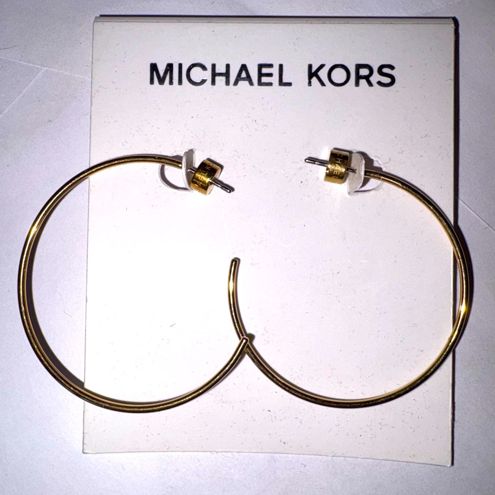 Michael Kors Gold Hoop Earrings
